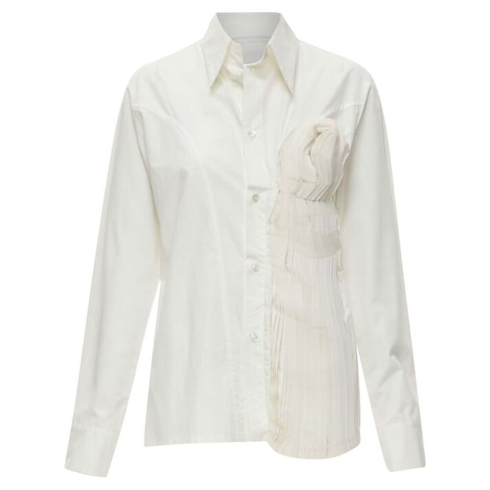 Yohji Yamamoto Madam Gres inspired knife pleat shirt